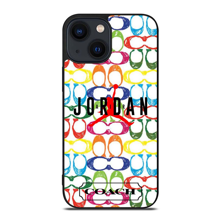 COACH NEW YORK AIR JORDAN COLORFUL iPhone 14 Plus Case Cover