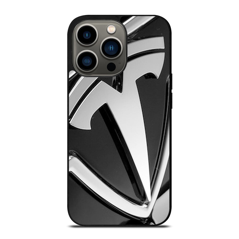 TESLA MOTOR EMBLEM LOGO iPhone 13 Pro Case Cover