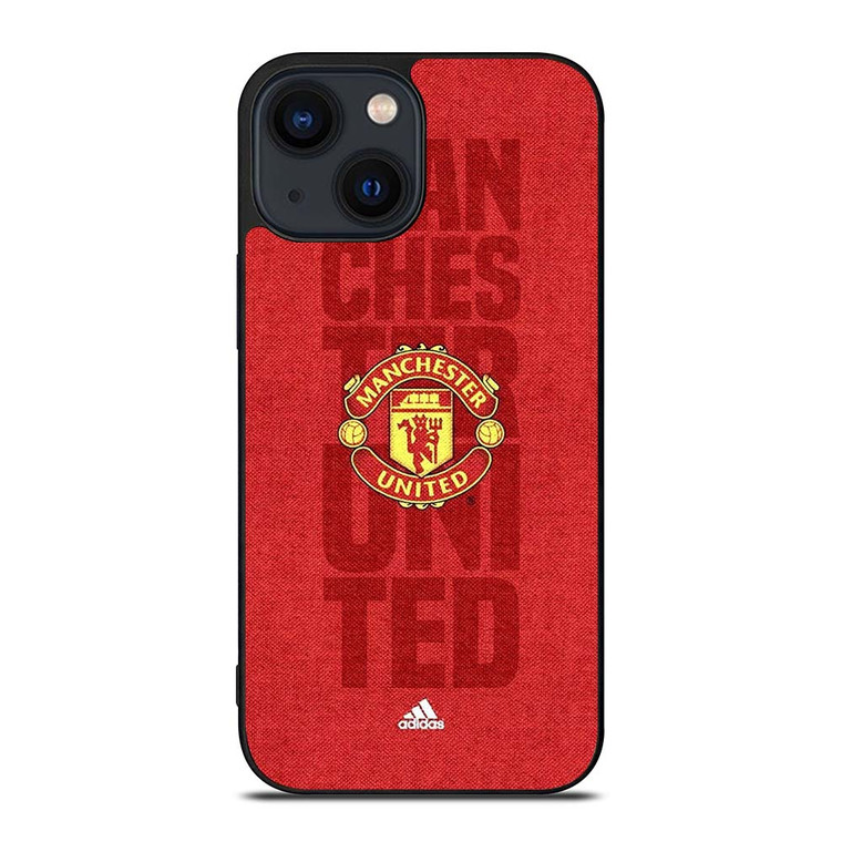 MANCHESTER UNITED FC LOGO ADIDAS iPhone 14 Plus Case Cover