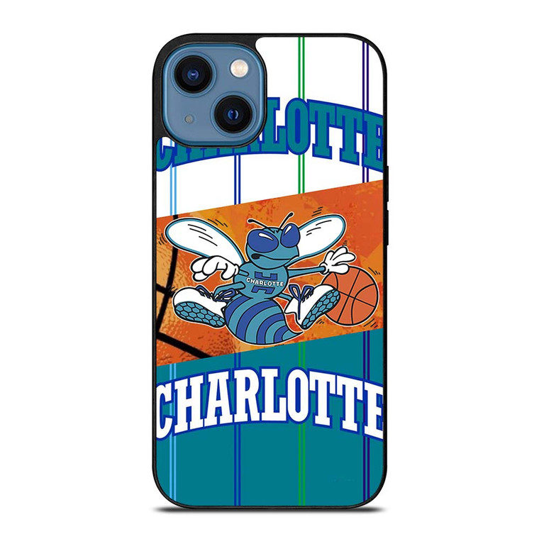 CHARLOTTE HORNETS BASKTEBALL LOGO iPhone 14 Case Cover