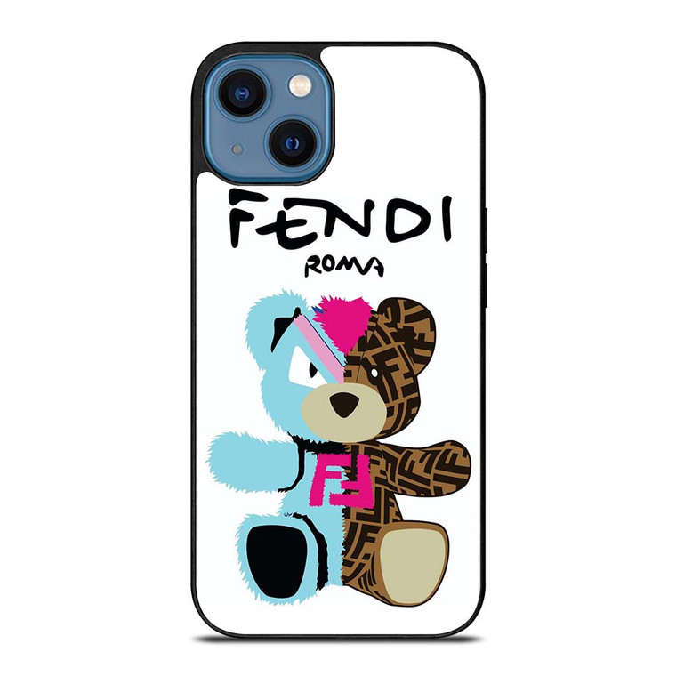 FENDI ROMA BEAR LOGO iPhone 14 Case Cover
