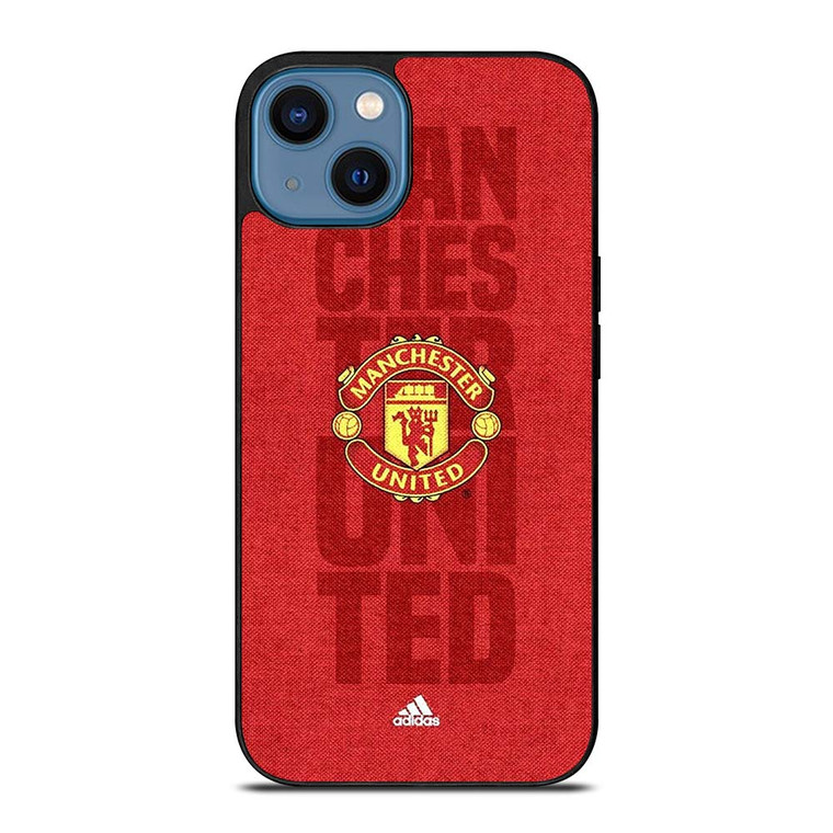 MANCHESTER UNITED FC LOGO ADIDAS iPhone 14 Case Cover