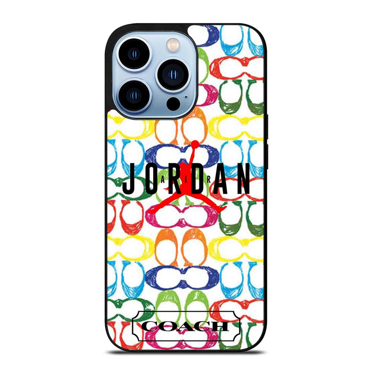 COACH NEW YORK AIR JORDAN COLORFUL iPhone 13 Pro Max Case Cover