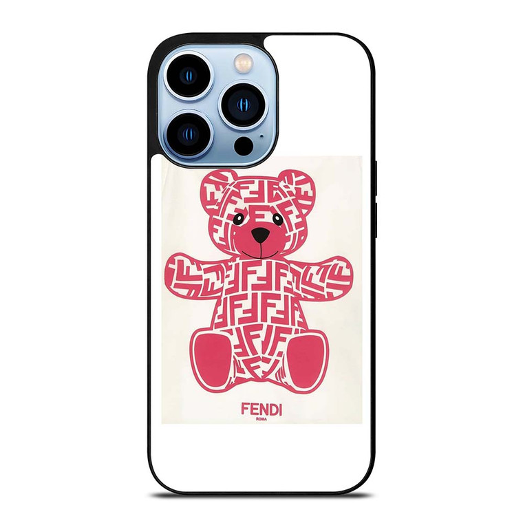 FENDI ROMA PINK BEAR iPhone 13 Pro Max Case Cover