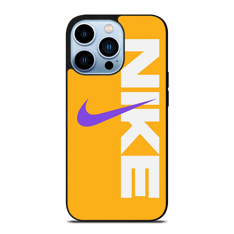 NIKE LOGO PURPLE YELLOW iPhone 13 Pro Max Case Cover