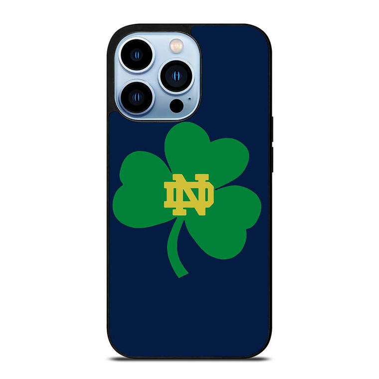 NOTRE DAME FIGHTING IRISH CLOVER LOGO iPhone 13 Pro Max Case Cover