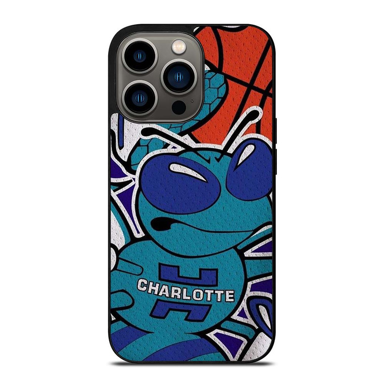 CHARLOTTE HORNETS BASKTEBALL TEAM LOGO iPhone 13 Pro Case Cover