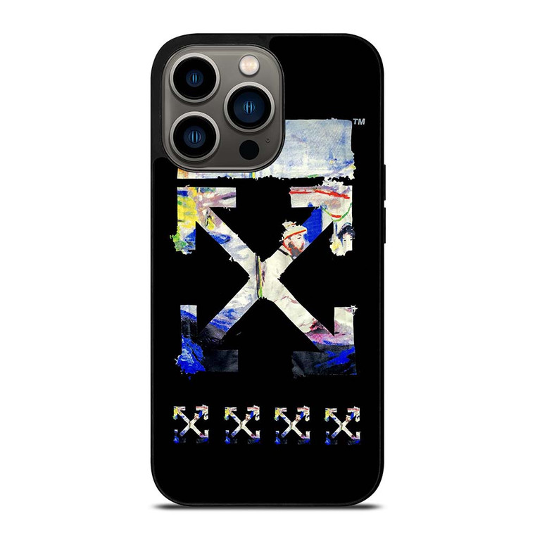 OFF WHITE CLOTHING ART LOGO iPhone 13 Pro Case Cover