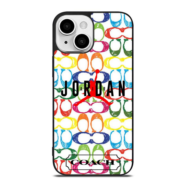 COACH NEW YORK AIR JORDAN COLORFUL iPhone 13 Mini Case Cover