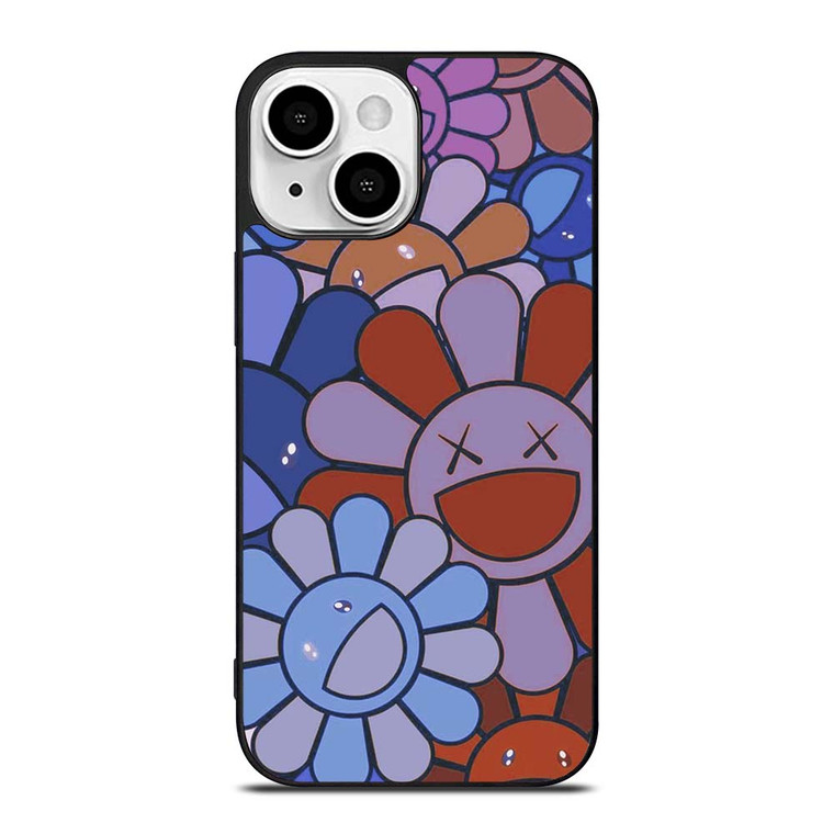 TAKASHI MURAKAMI FLOWER X KAWS iPhone 13 Mini Case Cover