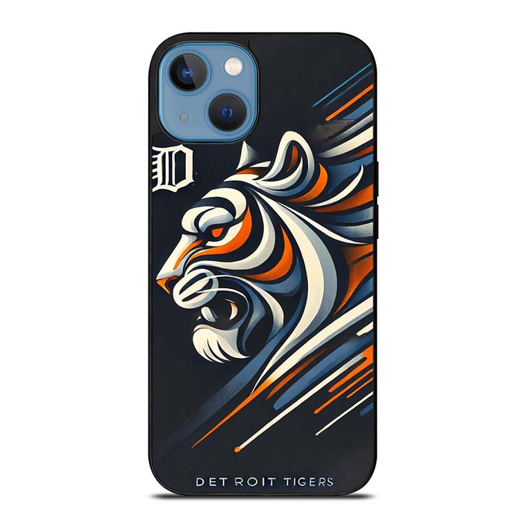 DETROIT TIGERS LOGO ART iPhone 13 Case Cover DETROIT TIGERS LOGO ART iPhone 13 Case Cover