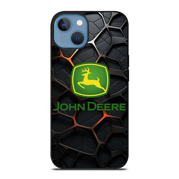 JOHN DEERE TRACTOR LOGO STEEL EMBLEM iPhone 13 Case Cover
