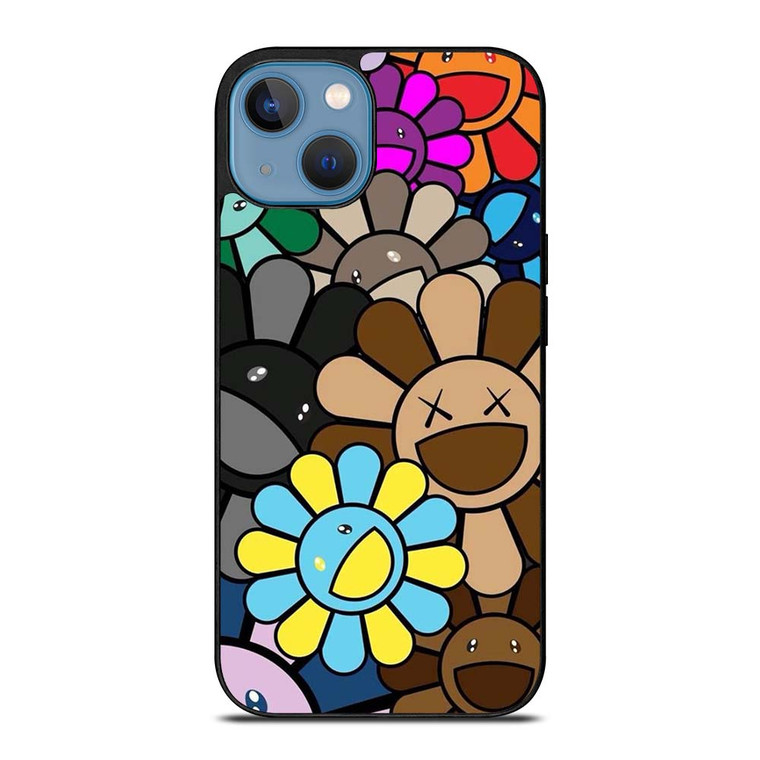 KAWS X TAKASHI MURAKAMI FLOWER iPhone 13 Case Cover