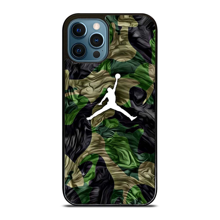 AIR JORDAN LOGO CAMO iPhone 12 Pro Max Case Cover