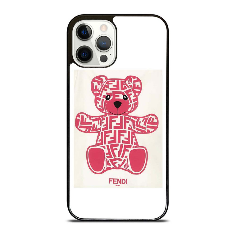 FENDI ROMA PINK BEAR iPhone 12 Pro Case Cover