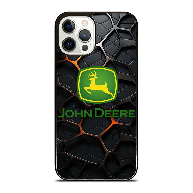 JOHN DEERE TRACTOR LOGO STEEL EMBLEM iPhone 12 Pro Case Cover