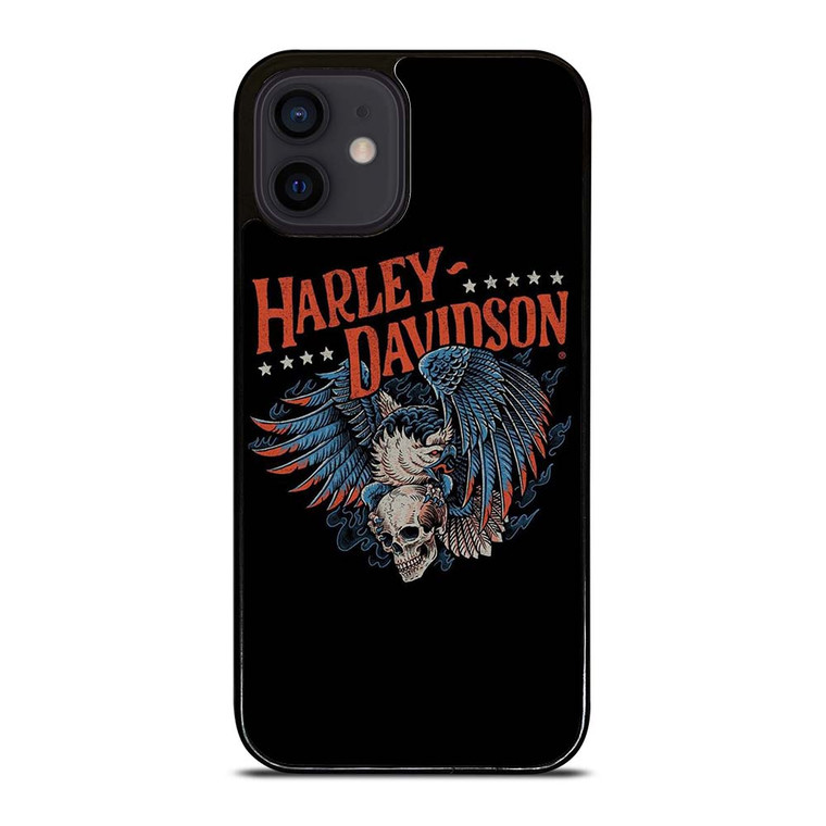 HARLEY DAVIDSON LOGO SKULL EAGLE iPhone 12 Mini Case Cover