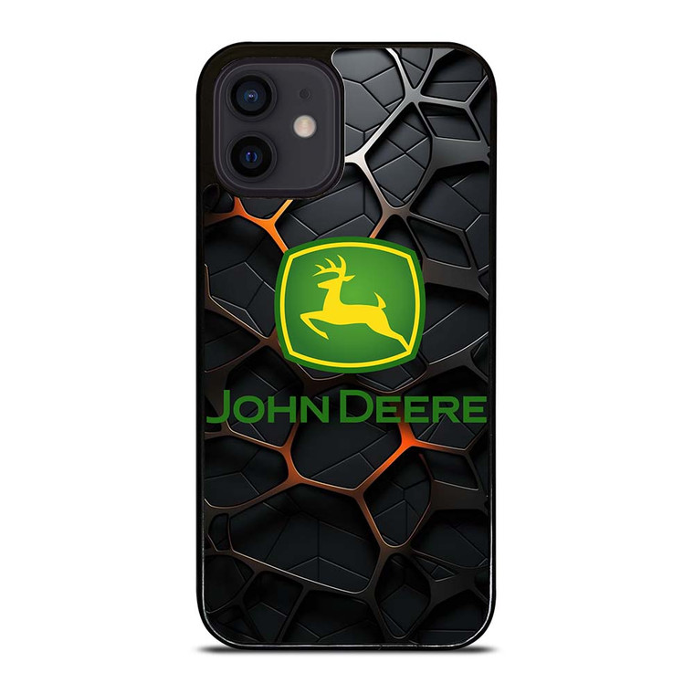 JOHN DEERE TRACTOR LOGO STEEL EMBLEM iPhone 12 Mini Case Cover