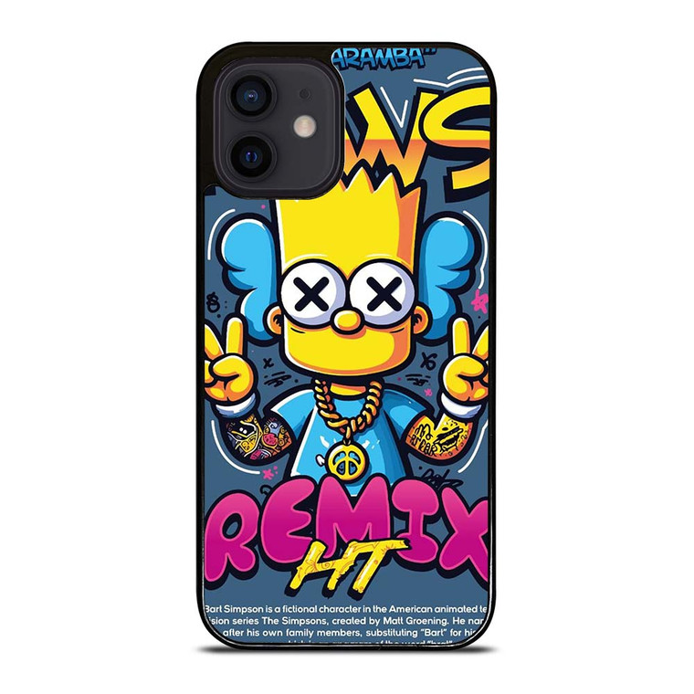 KAWS X BART SIMPSONS iPhone 12 Mini Case Cover