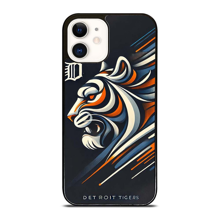 DETROIT TIGERS LOGO ART iPhone 12 Case Cover DETROIT TIGERS LOGO ART iPhone 12 Case Cover