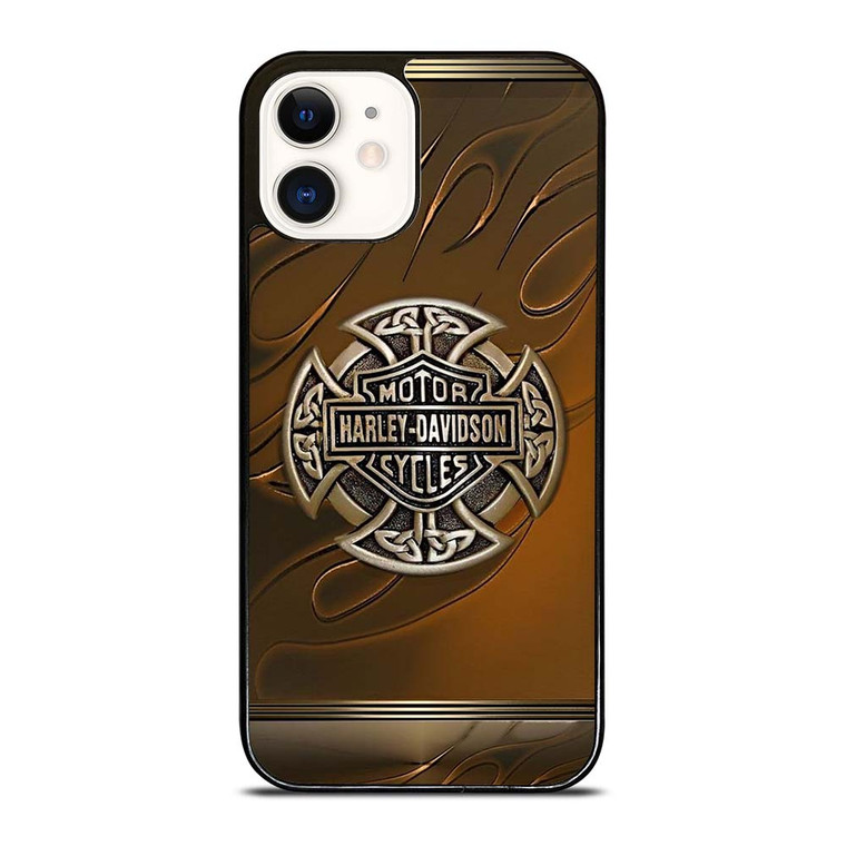 HARLEY DAVIDSON BADGE LOGO iPhone 12 Case Cover HARLEY DAVIDSON BADGE LOGO iPhone 12 Case Cover