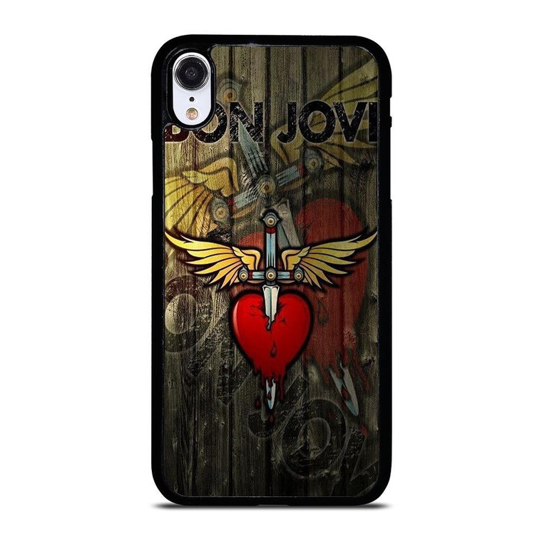BON JOVI WOODEN LOGO iPhone XR Case Cover