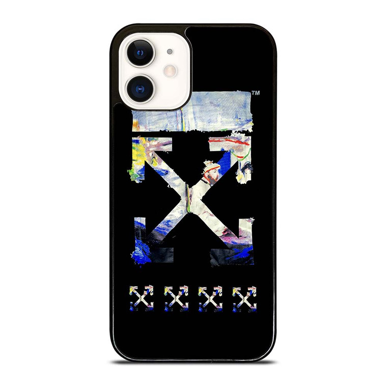OFF WHITE CLOTHING ART LOGO iPhone 12 Case Cover