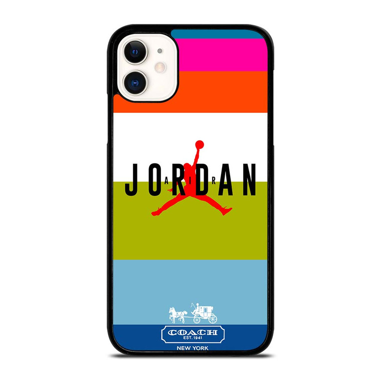 COACH NEW YORK AIR JORDAN STRIPE iPhone 11 Case Cover