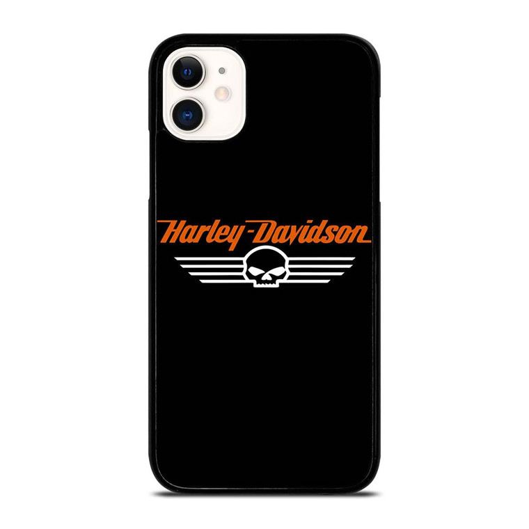 HARLEY DAVIDSON LOGO SKULL iPhone 11 Case Cover