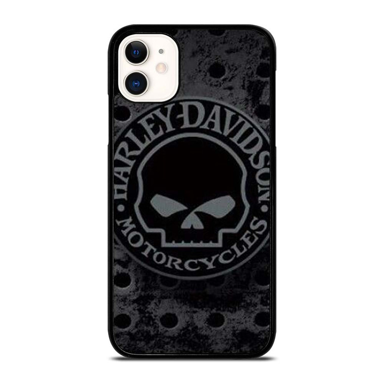 HARLEY DAVIDSON MOTORCYCLE IRON SKULL iPhone 11 Case Cover