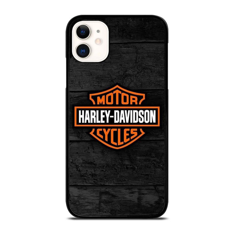 HARLEY DAVIDSON MOTORCYCLE WOODEN LOGO iPhone 11 Case Cover