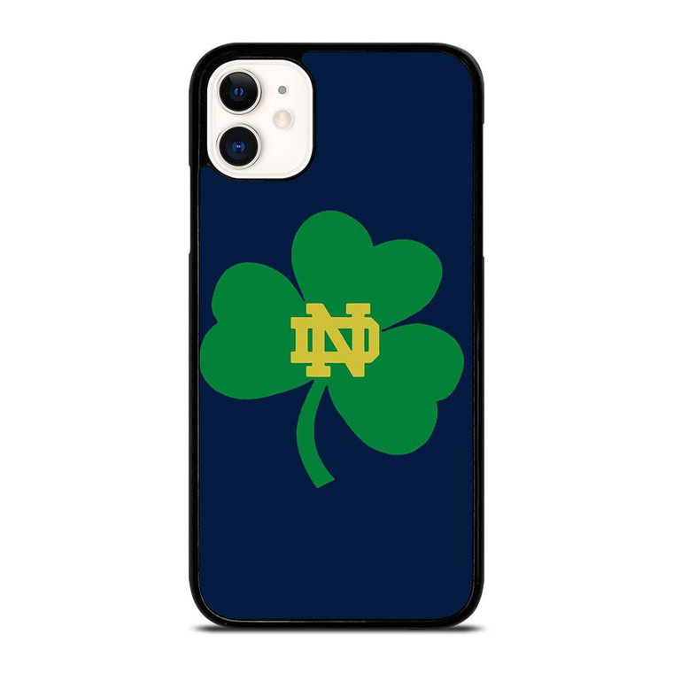NOTRE DAME FIGHTING IRISH CLOVER LOGO iPhone 11 Case Cover