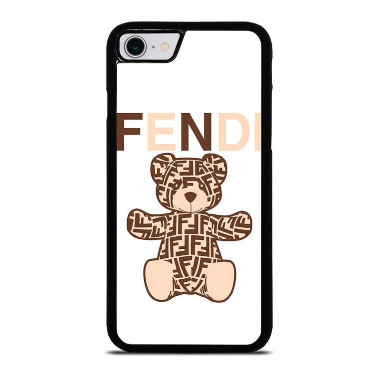 FENDI ROMA BROWN BEAR iPhone SE 2022 Case Cover