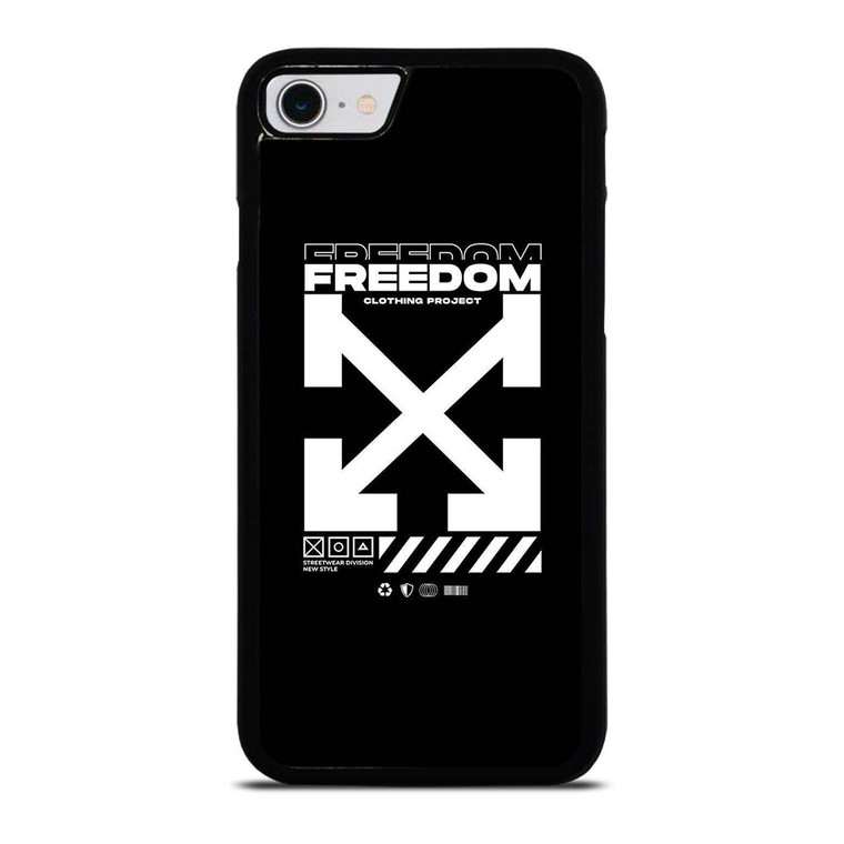 OFF WHITE CLOTHING FREEDOM iPhone SE 2022 Case Cover