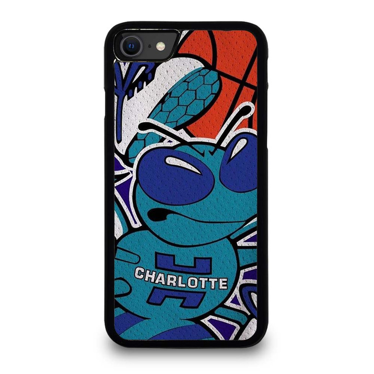 CHARLOTTE HORNETS BASKTEBALL TEAM LOGO iPhone SE 2020 Case Cover