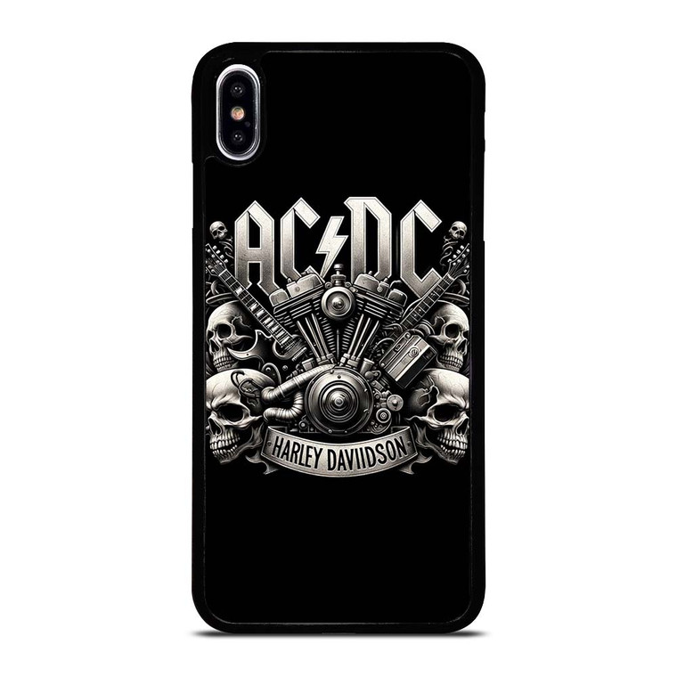 ACDC AC DC HARLEY DAVIDSON LOGO iPhone XS Max Case Cover