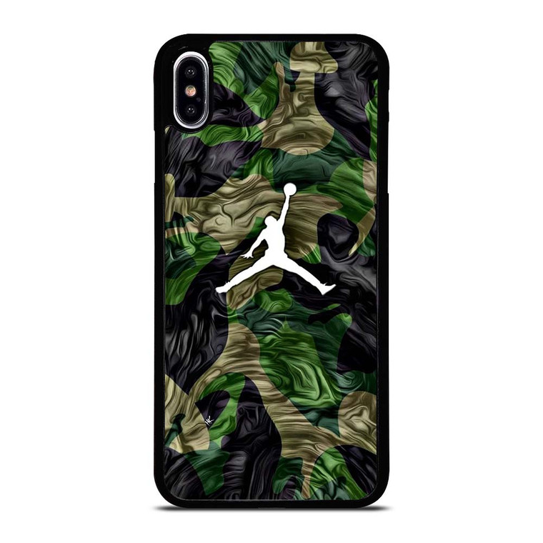 AIR JORDAN LOGO CAMO iPhone XS Max Case Cover