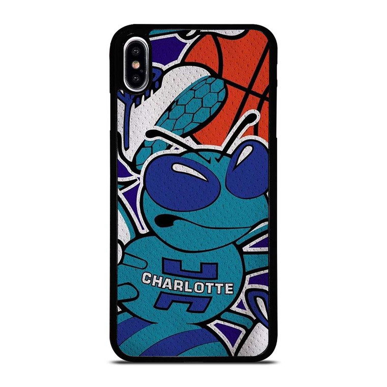 CHARLOTTE HORNETS BASKTEBALL TEAM LOGO iPhone XS Max Case Cover