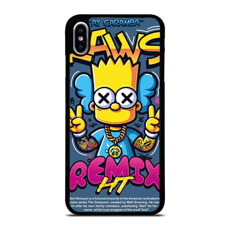 KAWS X BART SIMPSONS iPhone XS Max Case Cover