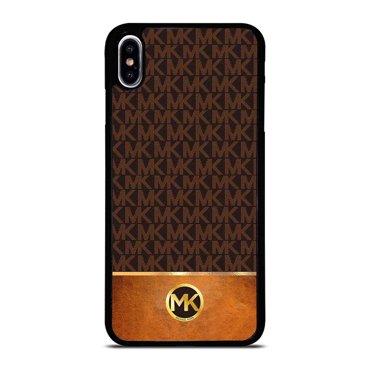 MICHAEL KORS MK LOGO BROWN ICON iPhone XS Max Case Cover