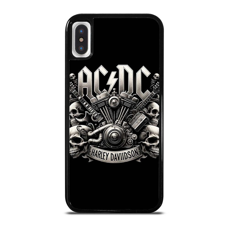 ACDC AC DC HARLEY DAVIDSON LOGO iPhone X / XS Case Cover