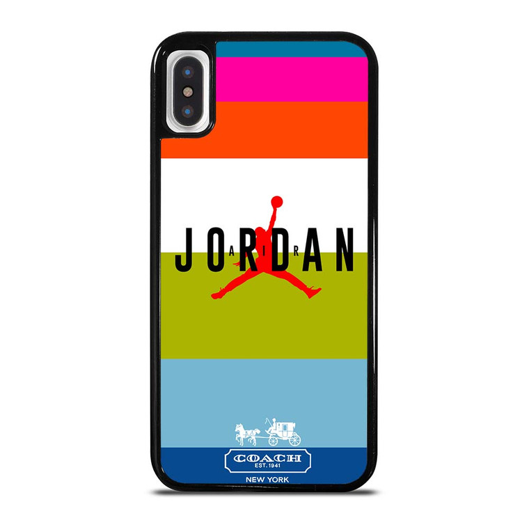 COACH NEW YORK AIR JORDAN STRIPE iPhone X / XS Case Cover
