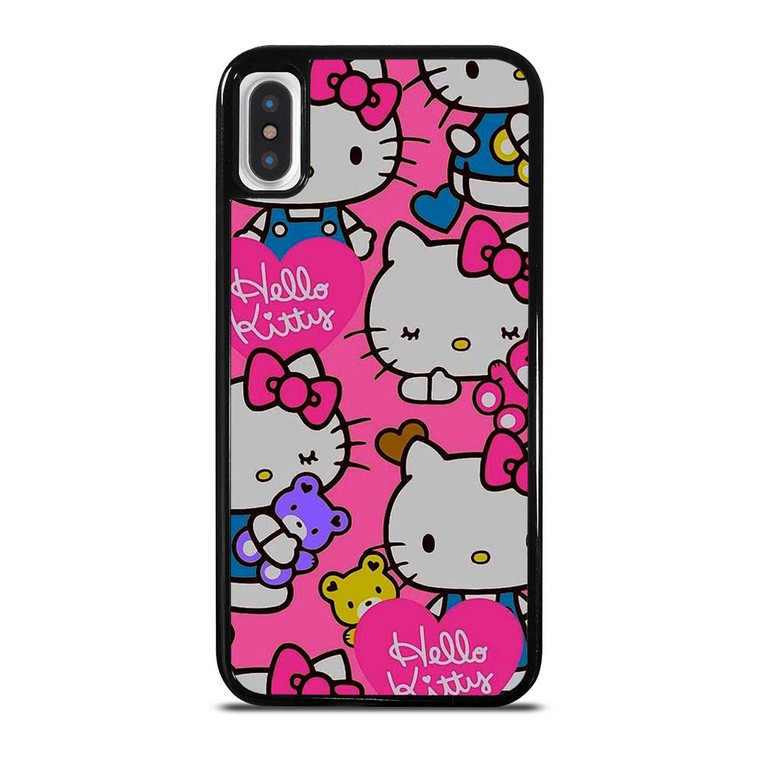 HELLO KITTY CAT PINK iPhone X / XS Case Cover