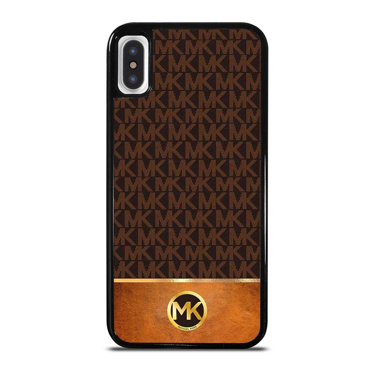 MICHAEL KORS MK LOGO BROWN ICON iPhone X / XS Case Cover