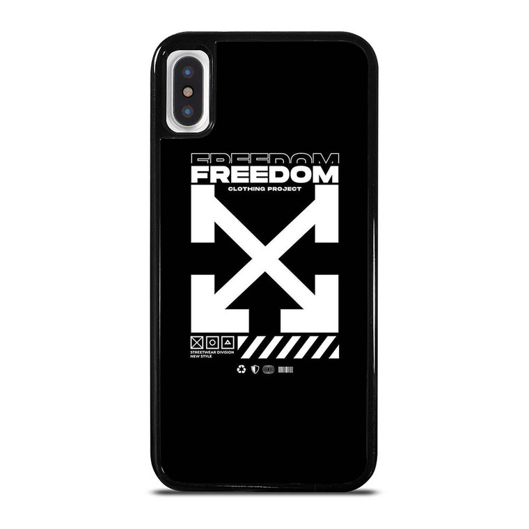 OFF WHITE CLOTHING FREEDOM iPhone X / XS Case Cover