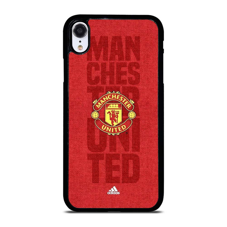 MANCHESTER UNITED FC LOGO ADIDAS iPhone XR Case Cover