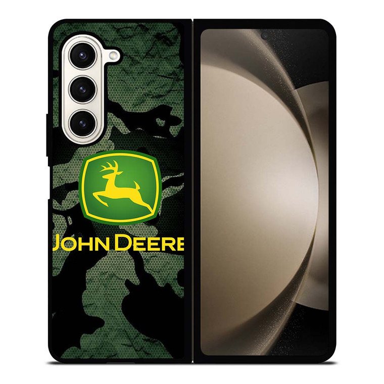 JOHN DEERE TRACTOR LOGO CAMO Samsung Galaxy Z Fold 5 Case Cover