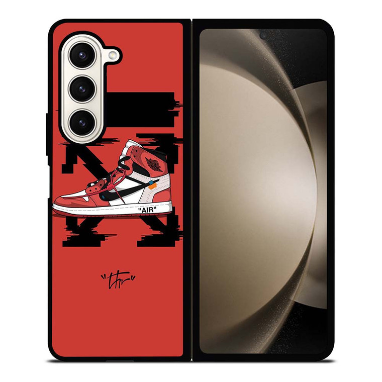 OFF WHITE NIKE AIR JORDAN Samsung Galaxy Z Fold 5 Case Cover