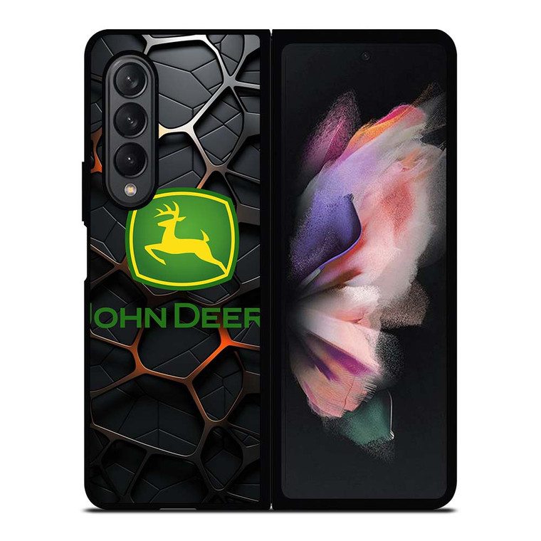 JOHN DEERE TRACTOR LOGO STEEL EMBLEM Samsung Galaxy Z Fold 3 Case Cover