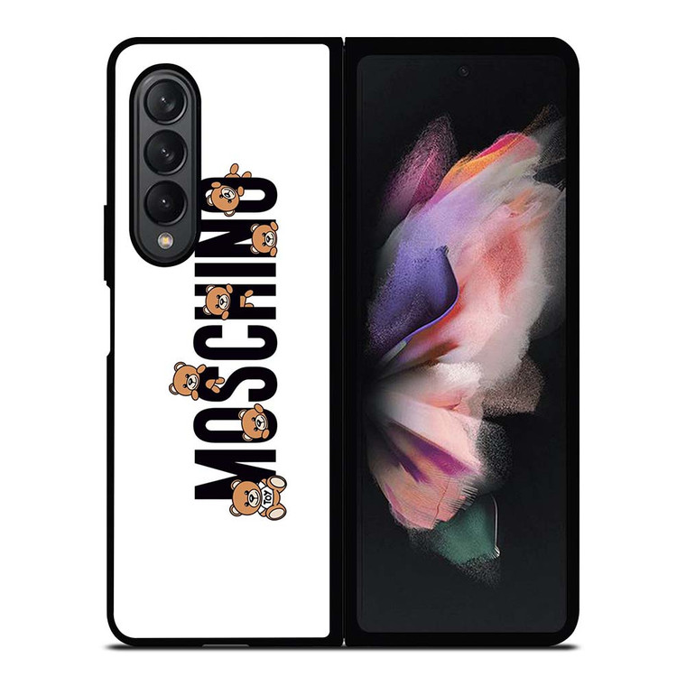 MOSCHINO BEAR LOGO Samsung Galaxy Z Fold 3 Case Cover